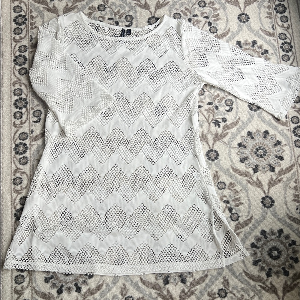 Pacific Beach White Swimsuit Cover Up